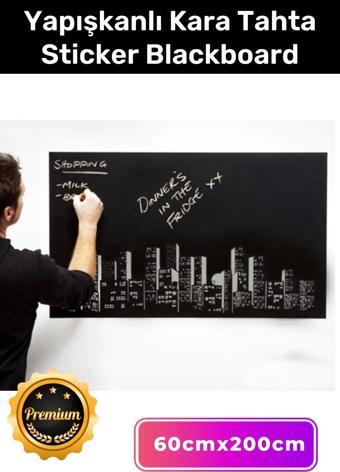 Özel Üretim Büyük Boy Kendinden Yapışkanlı Yaz Sil Rulo Yapışkanlı Kara Tahta Sticker Blackboard