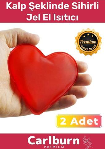 Premium Özel Üretim Kalp Şeklinde El Isıtıcısı Sihirli Jel Isıtıcı Torba Kalpli Cep Sobası 2'li Set