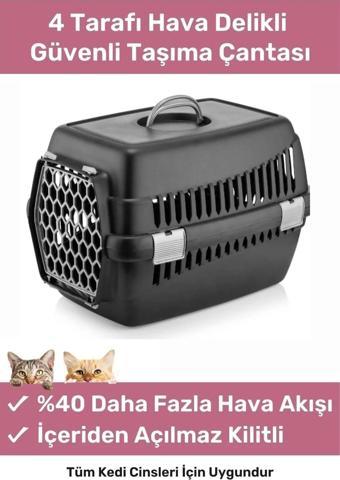 Premium Serisi Güvenli & Konforlu Köpek Kedi Taşıma Sepeti Sağlam Pet Kutusu Seyahat Kafesi Çantası