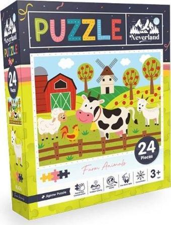 Neverland Çiftlik Hayvanları 24 Parça Puzzle NL406