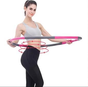 Leyaton Hula Hoop Egzersiz Çemberi - Egzersiz Halkası - Ağırlıklı - Bel Bölgesi Ayarlanabilir