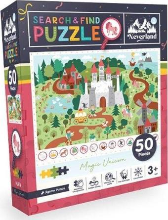 Neverland Sihirli Tek Boynuzlu At 50 Parça Puzzle NL414