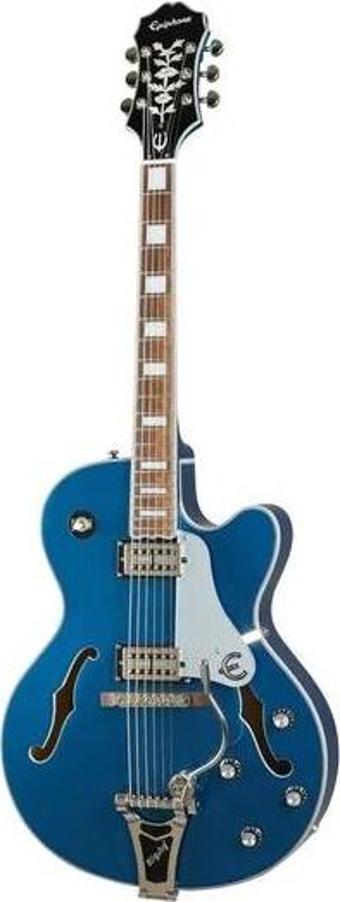 Epiphone Emperor Swingster Hollowbody Elektro Gitar (Delta Blue Metallic)