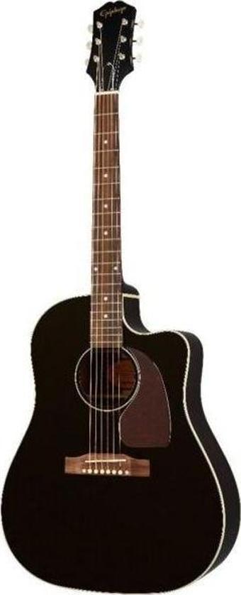 Epiphone J-45 EC Elektro Akustik Gitar (Aged Ebony)