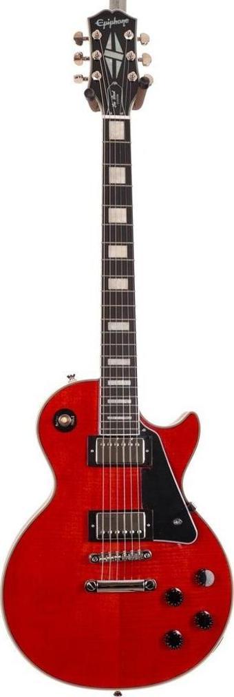 Epiphone Les Paul Custom Figured Elektro Gitar (Transparent Red)