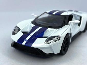 Hepsilazım Ford Gt (Şeritli) Çek Bırak Lisanslı Model Araç Oyuncak Araba 13 Cm