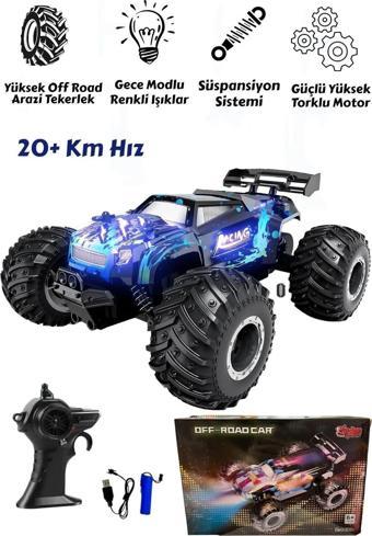 Hepsilazım Uzaktan Kumandalı Araba Full Fonksiyon Şarjlı 22Cm Işıklı Drift 4X4 20 Km Hız Yapan Off Road Jip