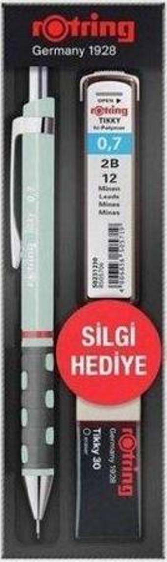 Rotring Tıkky Min Silgi 3 lü Okul Seti- 0.7 Opal Mavi