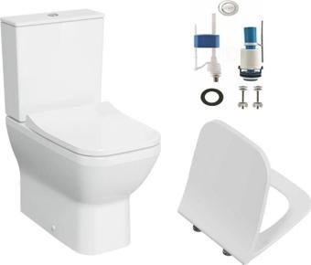 VitrA Integra Kare Rim-ex Dtd Klozet + Rezervuar + Yavaş Kapanır Kapak + İç Takım Set