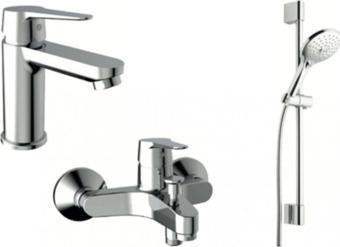 Roca Üçlü Set Esteria Lavabo Batarya / Banyo Batarya / Aurea Duş Takımı