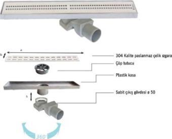 Sukar Line 4E 30 Cm Cube Izgaralı Lineer Süzgeç