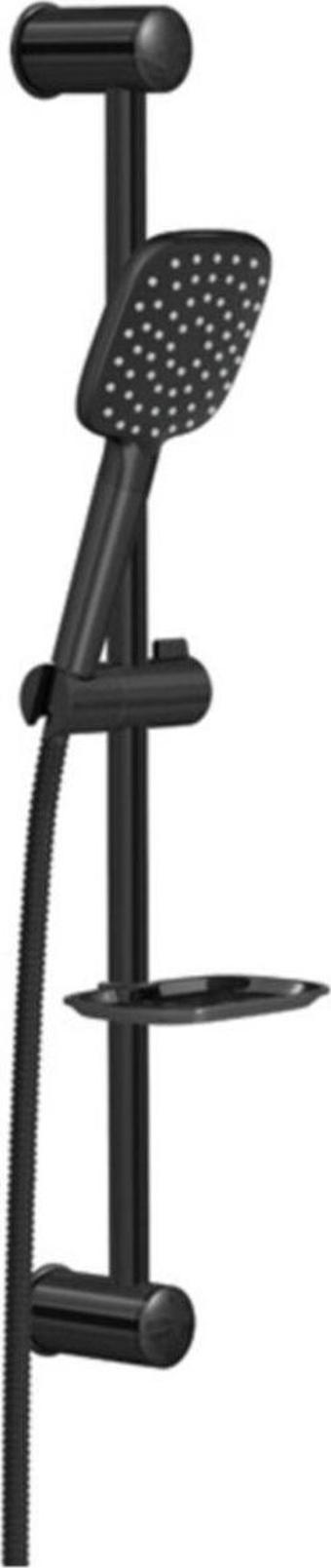 Valtemo Sürgülü Duş Seti Aqua Jet Black Vs-6180