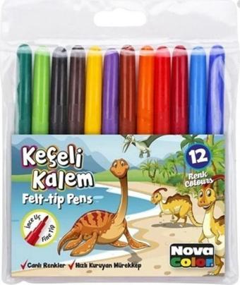 Nova Color Keçeli Kalem 12 Renk Keçeli Boya Kalemi