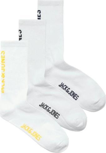 Jack & Jones 12263422 Jacjamie Tennis Socks 3 Pack Beyaz