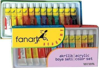 Fanart Academy Akrilik Boya Seti 12x12ml