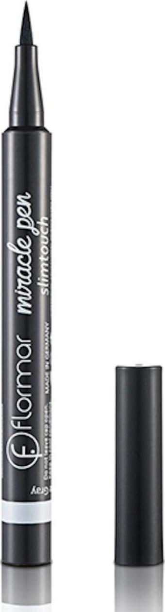 Flormar 001 Hematite Gray Eyeliner Miracle Pen Slim Touch Koyu Gri Eyeliner