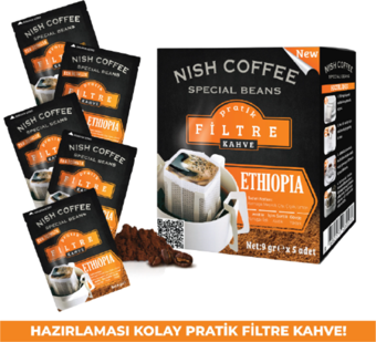 Nish Pratik Filtre Kahve Ethiopia 9Gr X 5