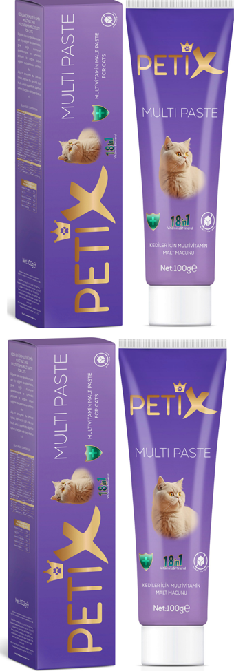 Petix Multivitamin Kedi Macunu ve Tüy Yumağı Önleyici 100 gr 2' li