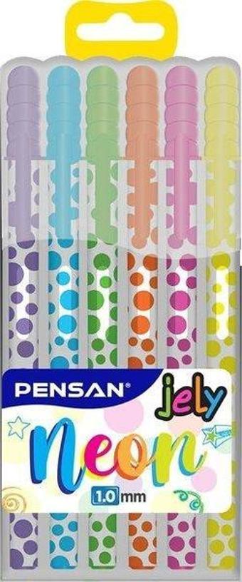 Pensan 2801 6 lı Jely Neon Jel Kalem Pe02801Ne0Nkrş6