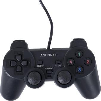 Anunnaki Titreşimli DualShock Usb Kablolu Joystick Gamepad Oyun Kolu Konsolu Pc Bilgisayar Laptop Uyumlu