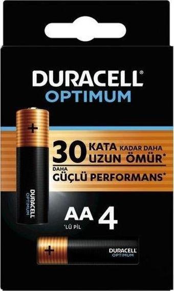 Duracell Optimum Kalın Kalem 4lü AA