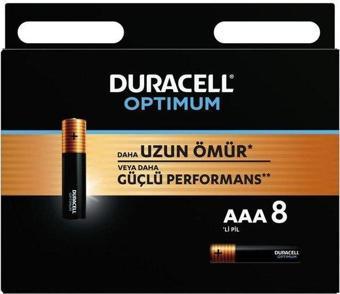 Duracell Optimum İnce Kalem 8li AAA