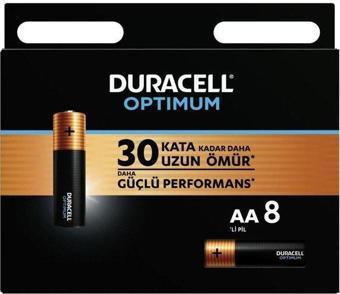 Duracell Optimum Kalın Kalem 8li AA