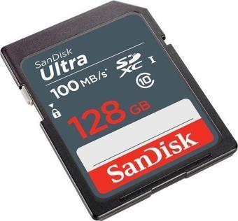 SanDisk Ultra 128 GB 100 MB/s SDXC UHS-I C10 SDSDUNR-128G-GN3IN Hafıza Kartı