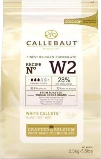 Callebaut Beyaz Damla Kuvertür Çikolata 2,5 kg