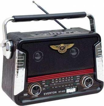 Everton Rt-671 Bluetooth Fm-Usb-Tf-Aux Şarjlı Solar Nostaljik Radyo