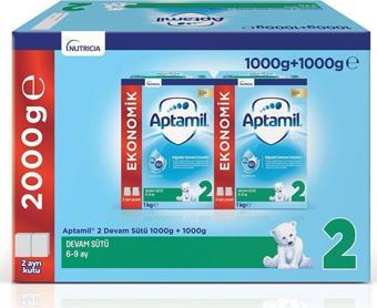 Aptamil 2 Devam Sütü 2'li Paket 2x1000 gr