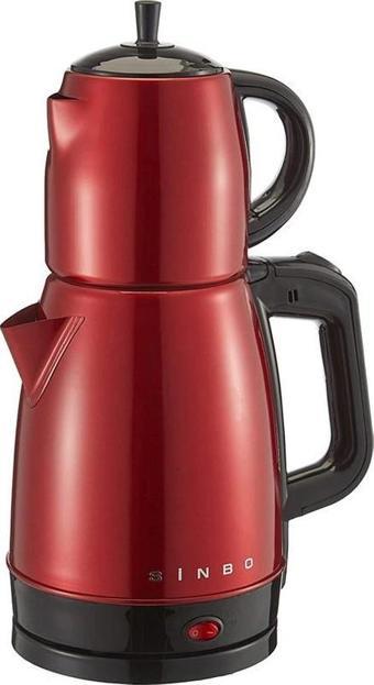 SİNBO STM-5832 Carmen 2200 W Çelik Çay Makinesi Kırmızı