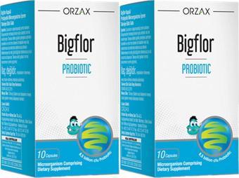 Orzax Bigflor Probiyotik 10 Kapsül 2 Adet