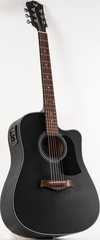 Valler AG240CEQ Bk Siyah Elektro Akustik Gitar