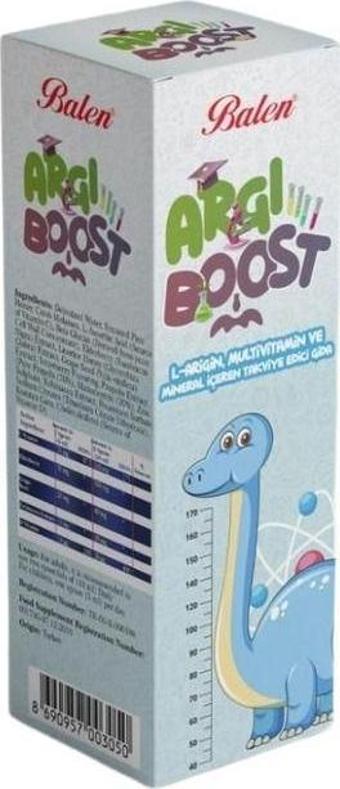 Balen Argiboost L Arjinin, Multivitamin, Mineral İçeren Sıvı Takviye Edici Gıda 150 Ml