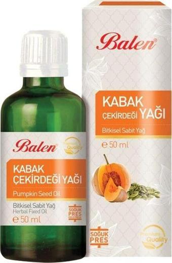 Balen Kabak Çekirdeği Yağı (Soğuk Pres) 50 Ml.