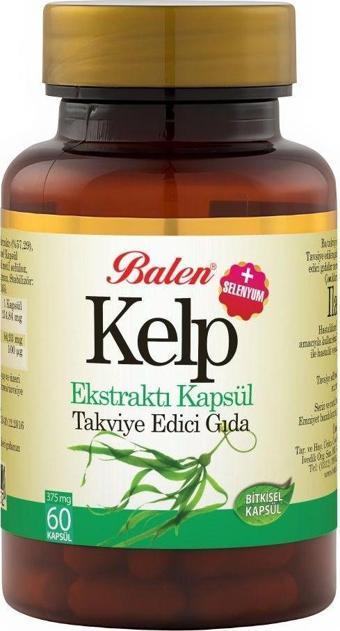 Balen Kelp Ekstraktı + Selenyum Kapsül 375 Mg *60 Kapsül