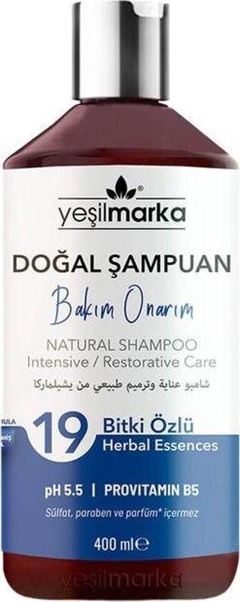 Yeşil Marka Bakım Onarım Şampuanı 400 Ml