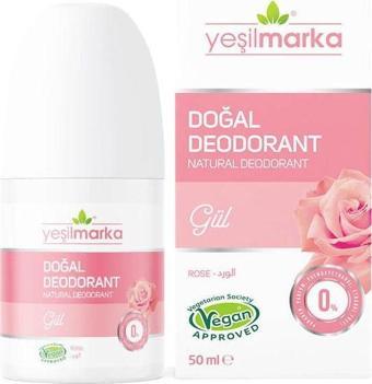 Yeşil Marka Doğal Deodorant Gül 50 Ml