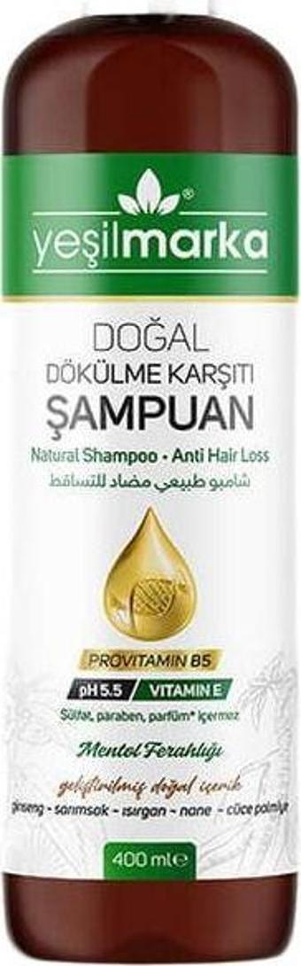 Yeşil Marka Doğal Dökülme Karşıtı Şampuan 400 Ml