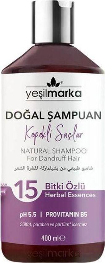 Yeşil Marka Kepekli Saçlar İçin Şampuan 400 Ml