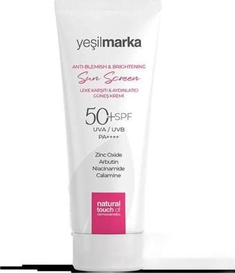 Yeşil Marka Leke Karşıtı & Aydınlatıcı Renkli Güneş Kremi 50 Faktör (Spf) 50 Ml