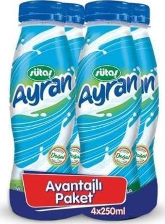 Sütaş Şişe Ayran 4x250 ml