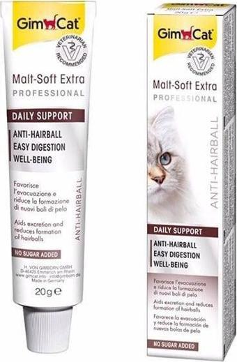 Gimcat Malt Soft Extra Tüy Yumağı Attıran Kedi Macunu 20 gr - Petshopundan