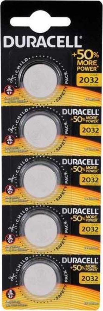 fpstarstore Duracell Cr2032 Lıthıum 3V Pil 5&Apos;Li