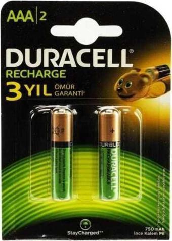 İndirim Xpress Duracell 750 Mah Şarjlı İnce Pil 2 Apos;Li