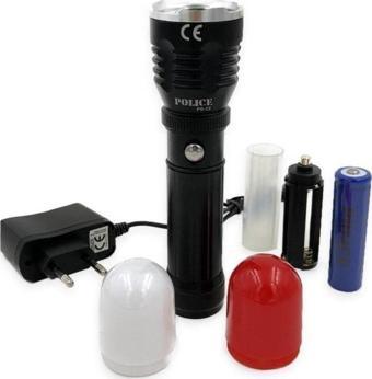 Police Ps-22 El Feneri Kit Pil+Şarj+Magnet Pro Led Işık