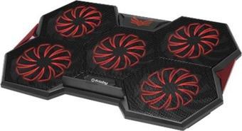 Frisby FNC-5252B GP4 Notebook Soğutucu & Stand(5xFan) LCD Kontrol Pane Metal Izgara 2 x USB Port