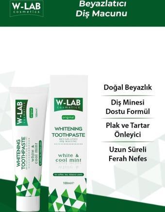 W-Lab Kozmetik Beyazlatıcı Diş Macunu 100 ML