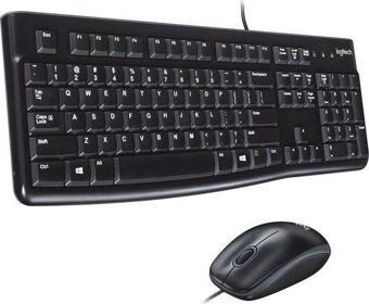 Logitech MK120 USB Kablolu Tam Boyutlu Türkçe Q Klavye Mouse Seti - Siyah